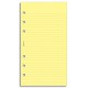 Filofax linkované listy žluté - personal
