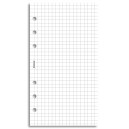 Filofax čtverečkované listy bílé - A5